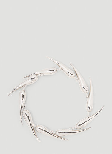 Mugler Spike Bracelet Silver mug0252059