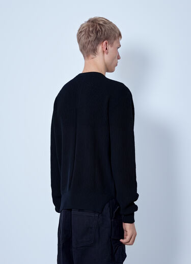 Rick Owens 渔夫圆领毛衣 黑色 ric0165038