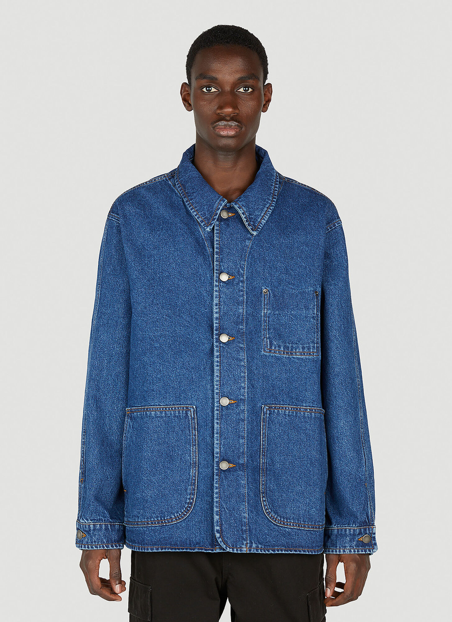 Another Aspect Another Denim Jacket 1.0 In Blue