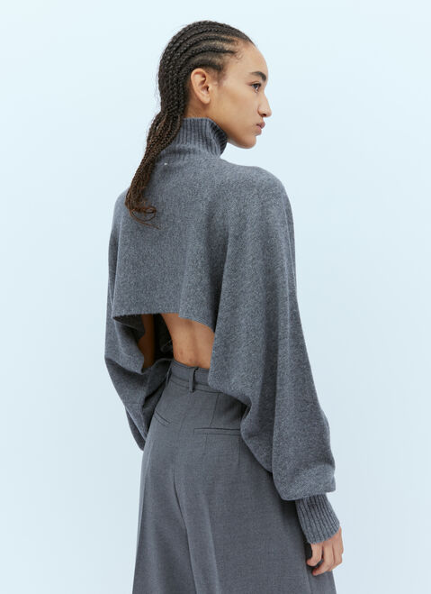 Sportmax Wool-And-Cashmere-Blend Sweater Grey spx0254002
