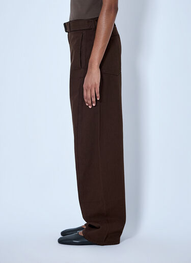 LN-CC® - Lemaire: Twisted Belted Pants - Brown Lemaire Twisted Belted Pants Brown lem0366002