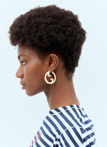 Gucci Blondie Hoop Earrings Gold guc0257083