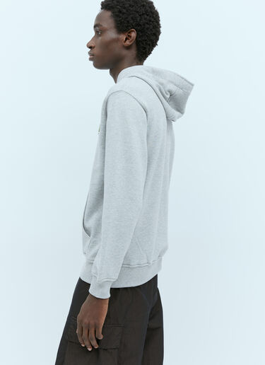 Comme des Garçons SHIRT x Lacoste Logo Patch Hooded Sweatshirt Grey cdg0154006