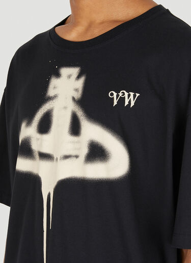 Vivienne Westwood Spray Orb T-Shirt  Black vvw0147006