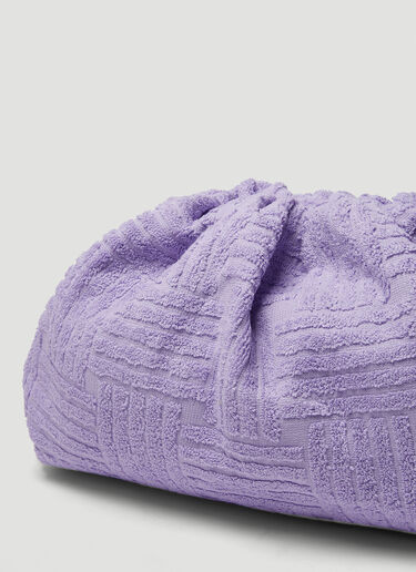 Teen Cotton Pouch Clutch Bag Bottega Veneta Teen Cotton Pouch Clutch Bag Lilac bov0249001