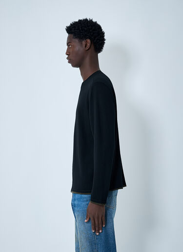 MHL by Margaret Howell Tipped Thermal Sweater Black mhl0162002
