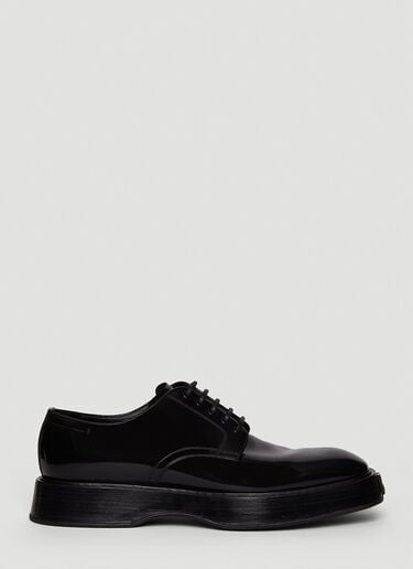 Dolce & Gabbana Brushed Michelangelo Derby Shoes Black dol0147042