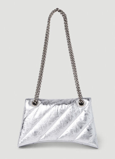 Balenciaga Crush Small Shoulder Bag Silver bal0250052