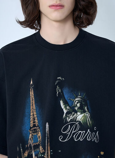 VETEMENTS Paris Tourist T-Shirt Black vet0164002
