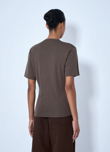 LN-CC® - Lemaire: 립 티셔츠 - 브라운 Lemaire 립 티셔츠 브라운 lem0266010