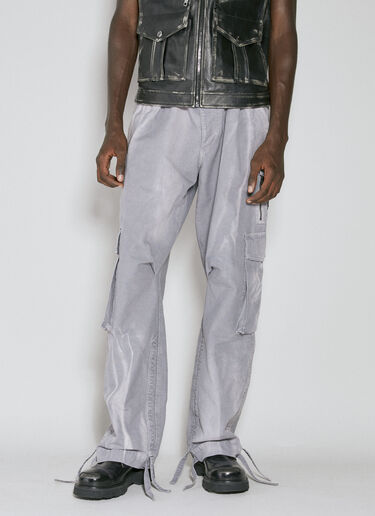 Dolce & Gabbana Garment-Dyed Canvas Cargo Pants Black dol0153006