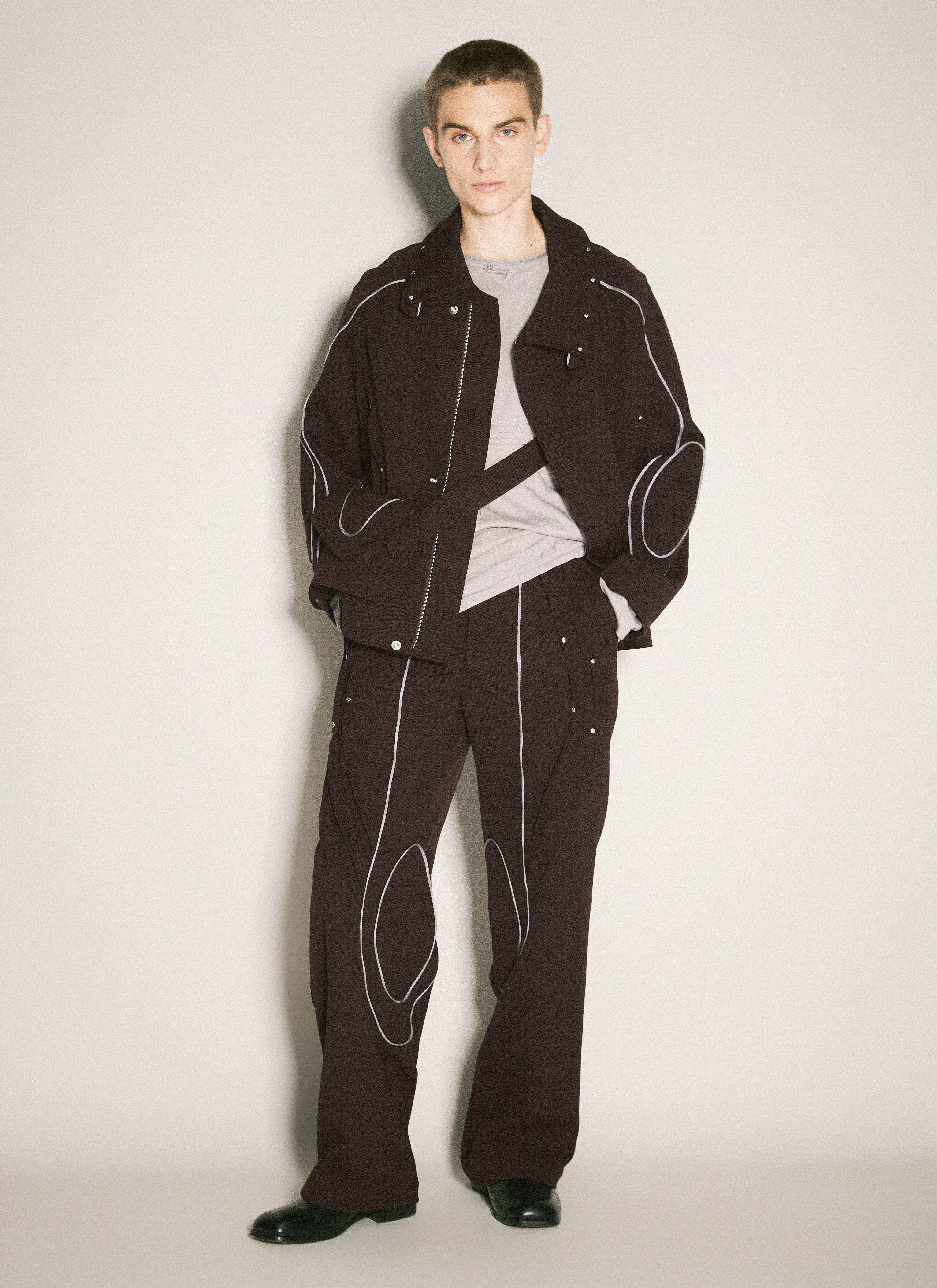 Kiko Kostadinov Men's' Chalice Jacket in Brown | LN-CC®