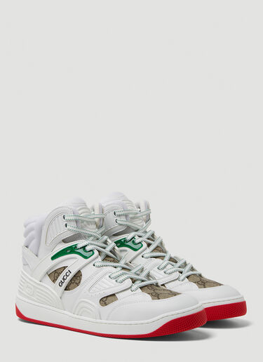 Gucci Basket Bootie Sneakers White guc0250120