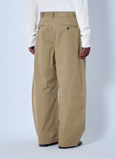 LN-CC® - Comme des Garçons Homme: Wide-Leg Pleated Trousers - Beige Comme des Garçons Homme Wide-Leg Pleated Trousers Beige cdh0164008