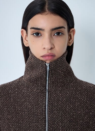 Knit Zip-Up Sweater OUR LEGACY Knit Zip-Up Sweater Brown our0262022
