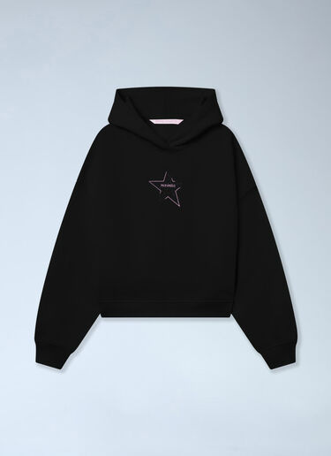 LN-CC® - Palm Angels: Icon Palm Loose Hoodie - Black Palm Angels Icon Palm Loose Hoodie Black pma0266064