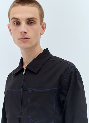 AFFXWRKS Topstitched Zip-Up Jacket Black afx0156002