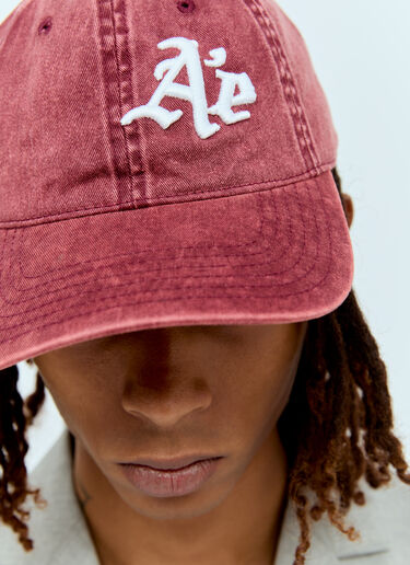 Aaron Esh Logo Embroidery Baseball Cap Red ash0154011