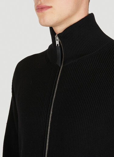 Maison Margiela Zip Front Sweater Black mla0149035