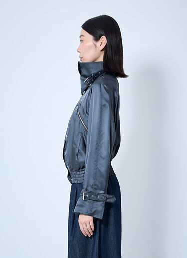 Dries Van Noten Satin Bomber Jacket Black dvn0260002