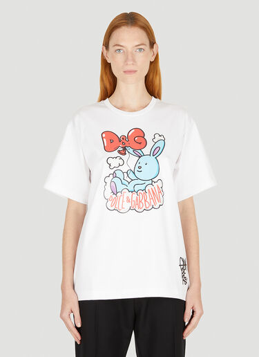 Dolce & Gabbana Sweet Bunny T 恤 白色 dol0250050