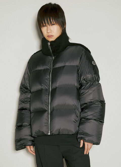 Moncler x Rick Owens Cyclopic Short Down Jacket Black mcs0355001