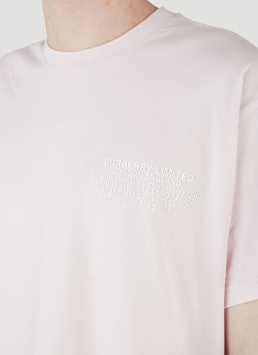 Burberry Logo T-Shirt Pink bur0145058