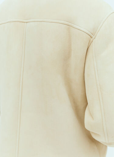 Stone Island Real Leather Blouson Jacket Beige sto0154043