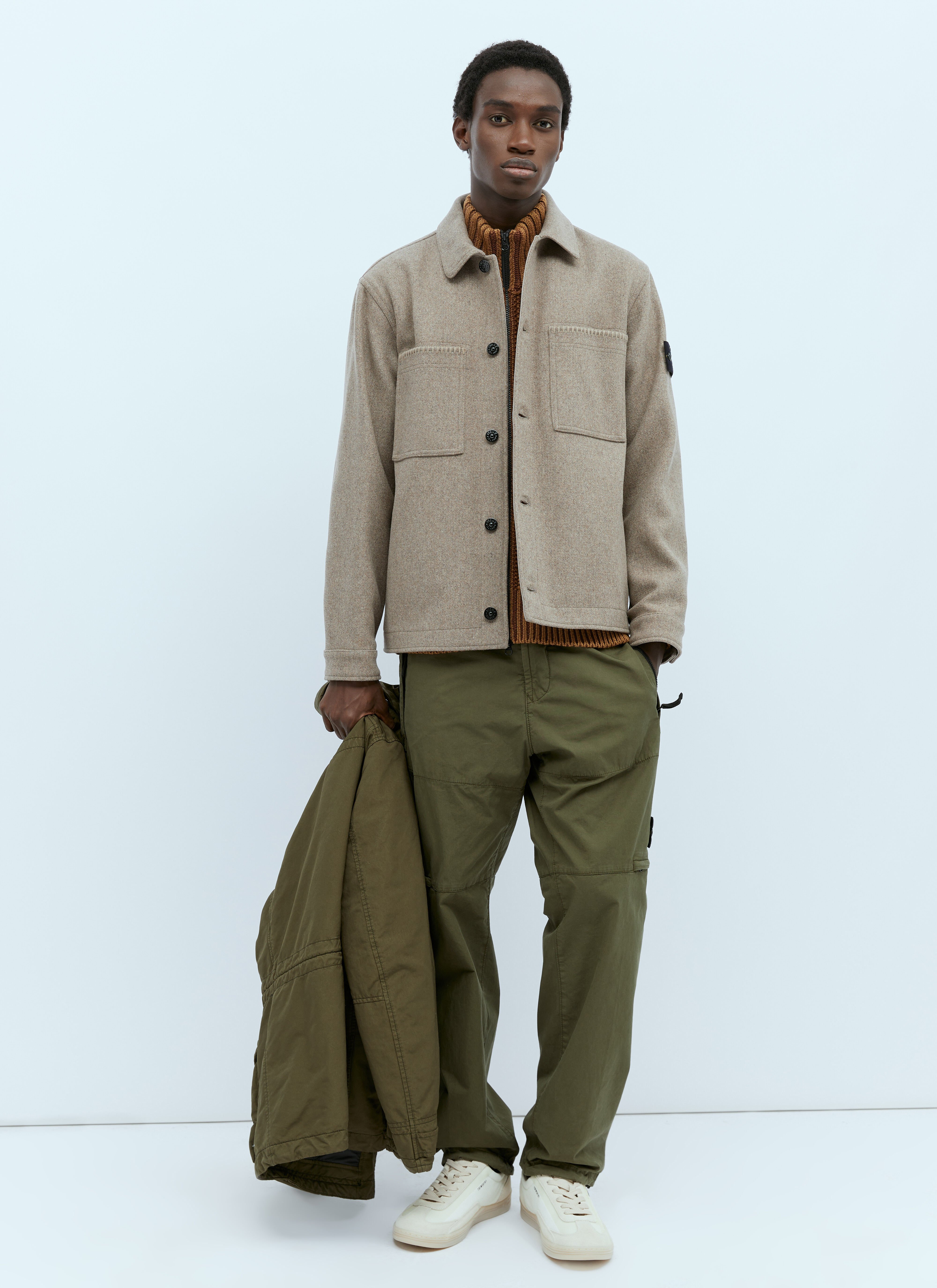Shirt jacket stone island hotsell