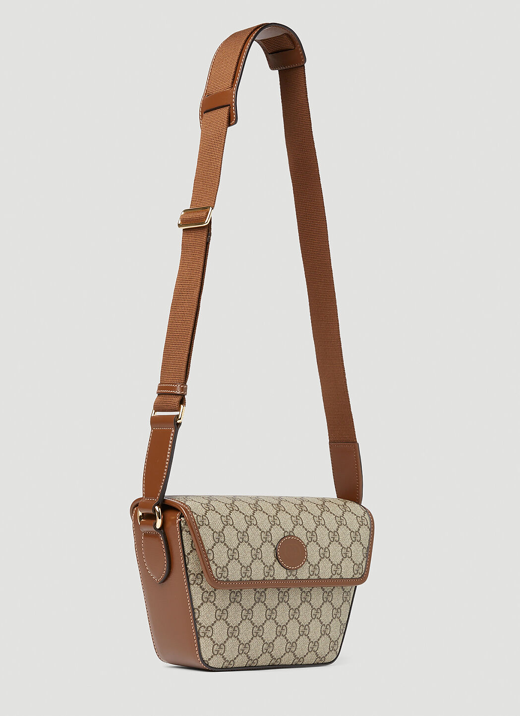 Small gg supreme shop canvas messenger bag