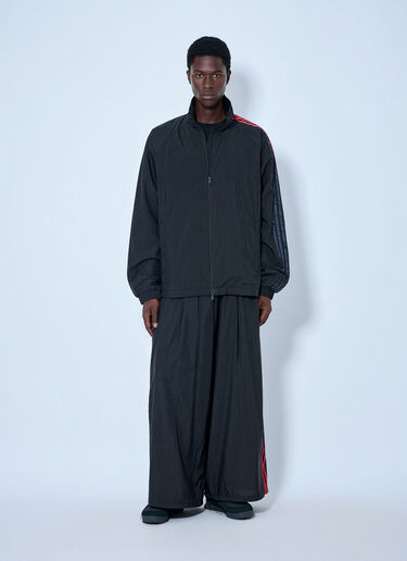 LN-CC® - Y-3: Gradient 3-Stripes Nylon Jacket - Black Y-3 Gradient 3-Stripes Nylon Jacket Black yyy0165001
