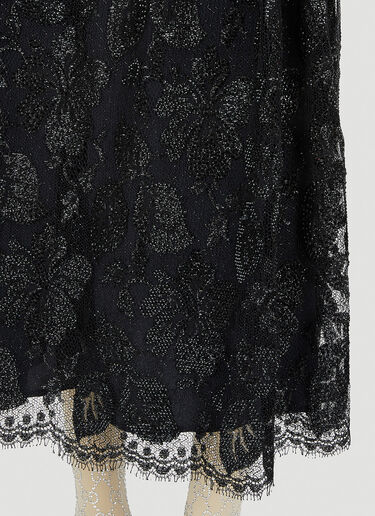 Gucci Antique Flower Mid Length Skirt Black guc0247065