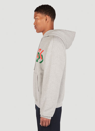 Gucci 미러 로고 프린트 후드 스웨트셔츠 그레이 guc0152074