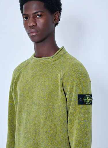 Stone Island Knitted Crewneck Sweater Green sto0165063