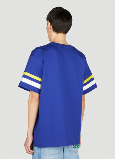 Gucci Logo Print T-Shirt Blue guc0152307