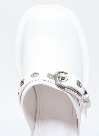 Marc Jacobs The J Marc Leather Clogs White mcj0254014