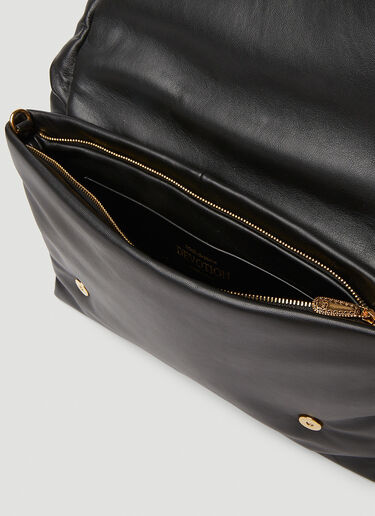 Dolce & Gabbana Embellished Plaque Clutch Bag Black dol0251037