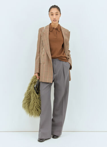 Dries Van Noten 羊毛混纺精裁长裤 灰色 dvn0258010