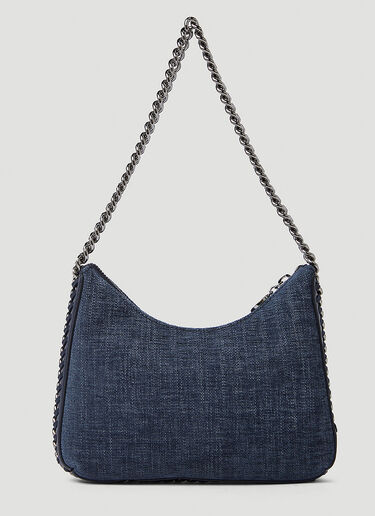 Stella McCartney Chain Trim Shoulder Bag Blue stm0250035