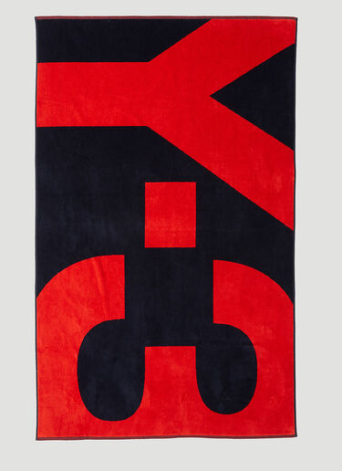 Y-3 Logo Beach Towel Red yyy0152061