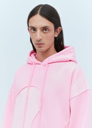 ERL Swirl Fleece Hooded Sweatshirt Pink erl0153003