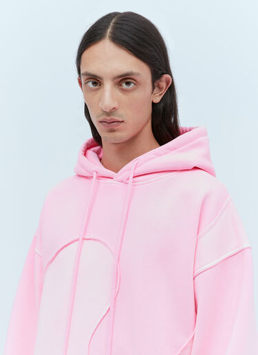 ERL Swirl Fleece Hooded Sweatshirt Pink erl0153003