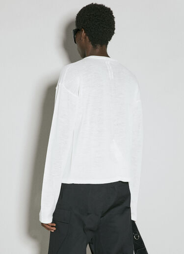 Rick Owens 그래픽 울 스웨터  화이트 ric0155021