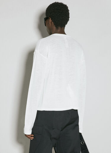 Rick Owens Graphic Wool Sweater White ric0155021