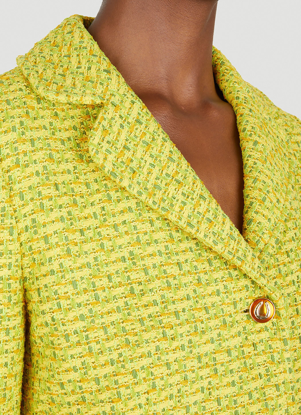 Gucci yellow sales tweed jacket