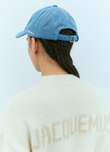 Jacquemus La Casquette デニムベースボールキャップ ブルー jac0356005