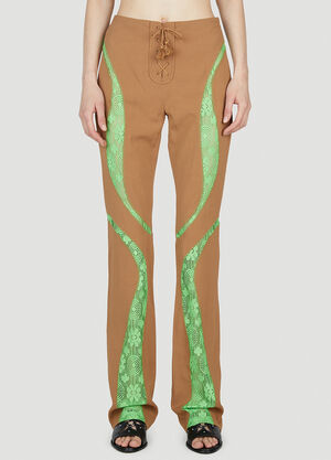 Kiko Kostadinov Dana Panel Pants Brown kko0252002
