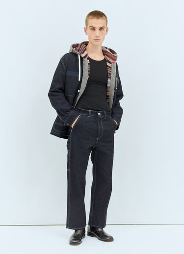 Junya Watanabe 明线木匠牛仔裤 蓝色 jwn0158006