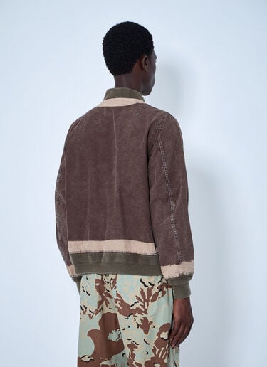 NOMARHYTHM TEXTILE Hand Dye Flight Jacket Brown nom0164001