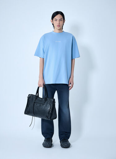 Balenciaga Medium Fit T-Shirt Blue bal0163009